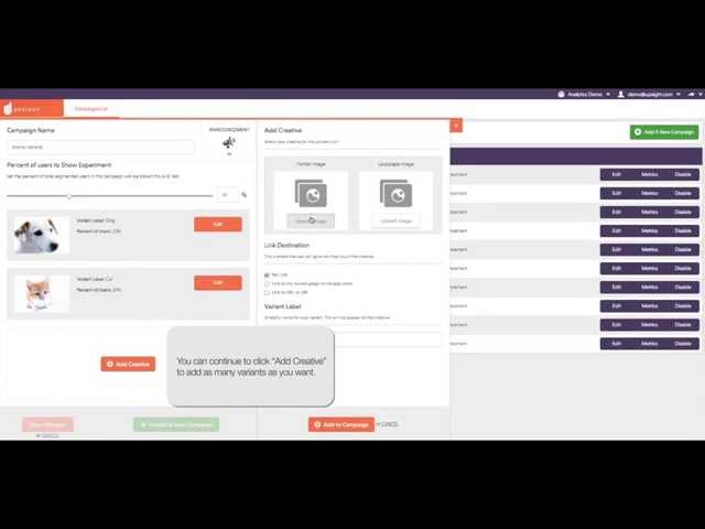Upsight Campaign Builder with A/B Testing (Product Demo)