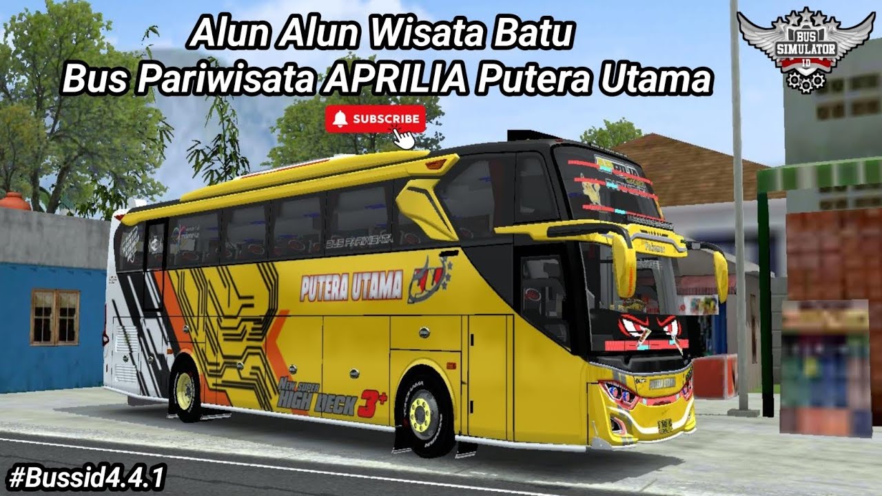 Bus Pariwisata APRILIA Putera Utama Alun Alun Wisata Batu||Bus Simulator Indonesia Game Android