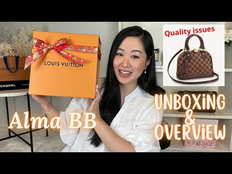 Secret Stash - This like-new Louis Vuitton Damier Alma MM Bag is a