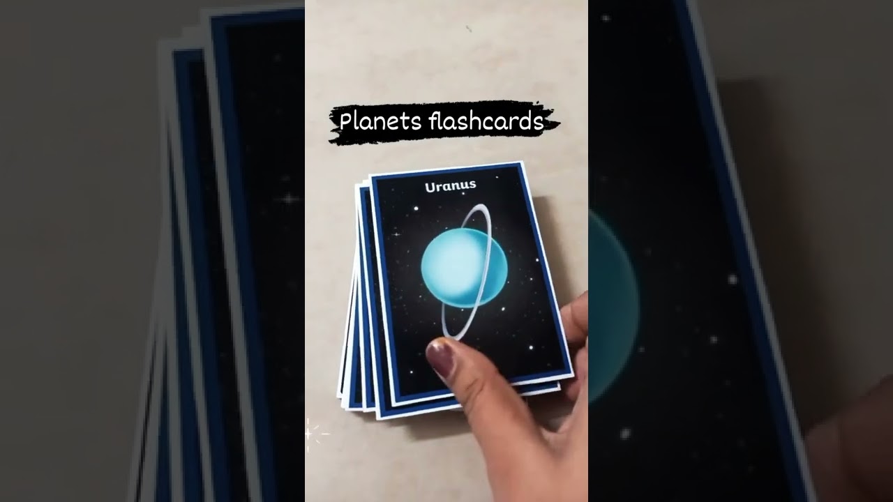 Solar system Activity for kids Planets Flashcards