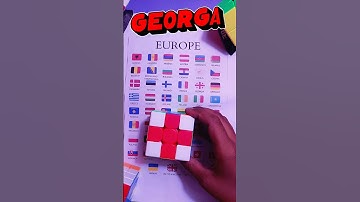 HOW TO MAKE GEORGIA FLAG ON 3/3 RUBIK