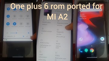One plus 6 ANDROID 10 ported rom for MI A2 INSTALLED