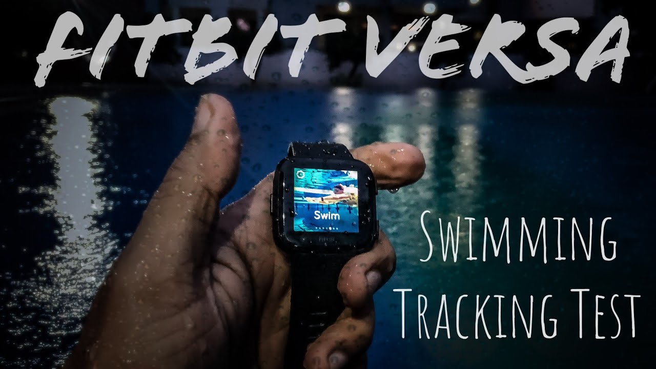 how to track swimming on fitbit versa lite