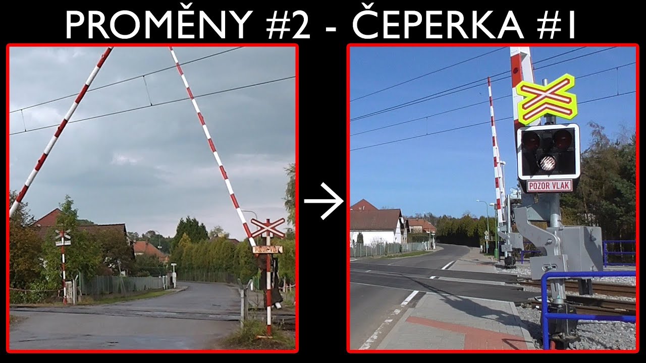 Proměny železničních přejezdů #2 - Čeperka #1 (2014 - 2016) / Railroad crossing changes