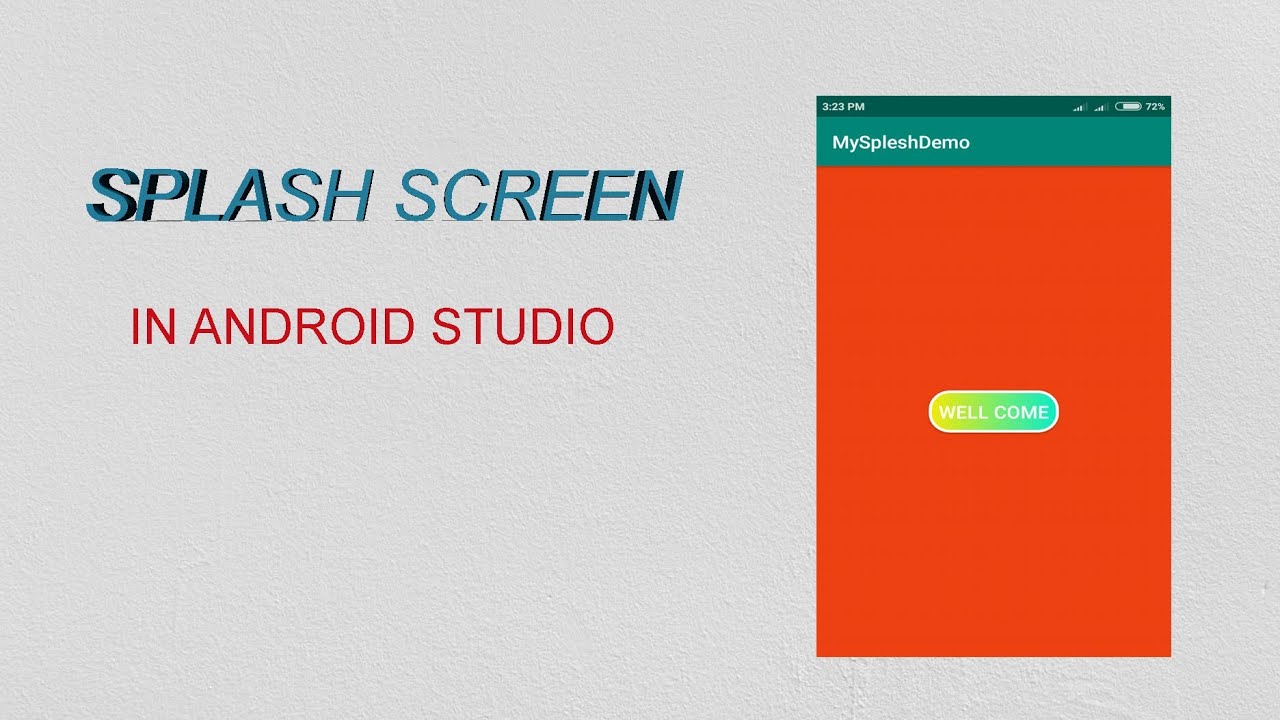 Create Splash Screen in Android Studio in full Hindi - YouTube