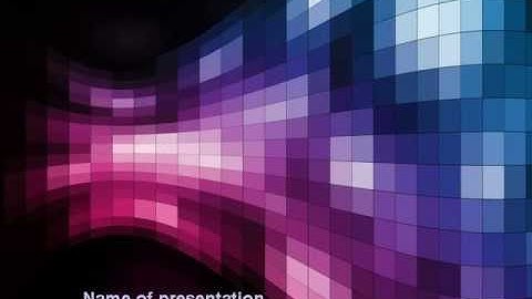 Mosaic Of Pixels PowerPoint Template by PoweredTemplate.com