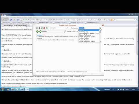 improve your english, popup dictionary, translator, text to speech, rentanadviser.com