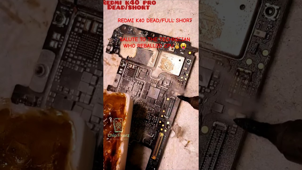 Redmi K40 Pro Dead | Full Short | CPU Reball Failed But We Fixed It in 1 Minute 