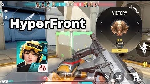My first rankgame on HyperFront | Valorant Mobile? | Kill moments.