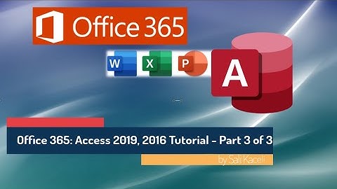 Microsoft Access 2016 Tutorial - Part 3 of 3 (Dashboards, User Input Queries, Exporting Data, etc.)