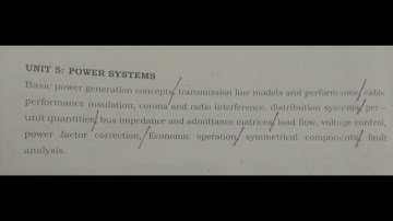 Power Systems Syllabus for TRB EEE 🔥