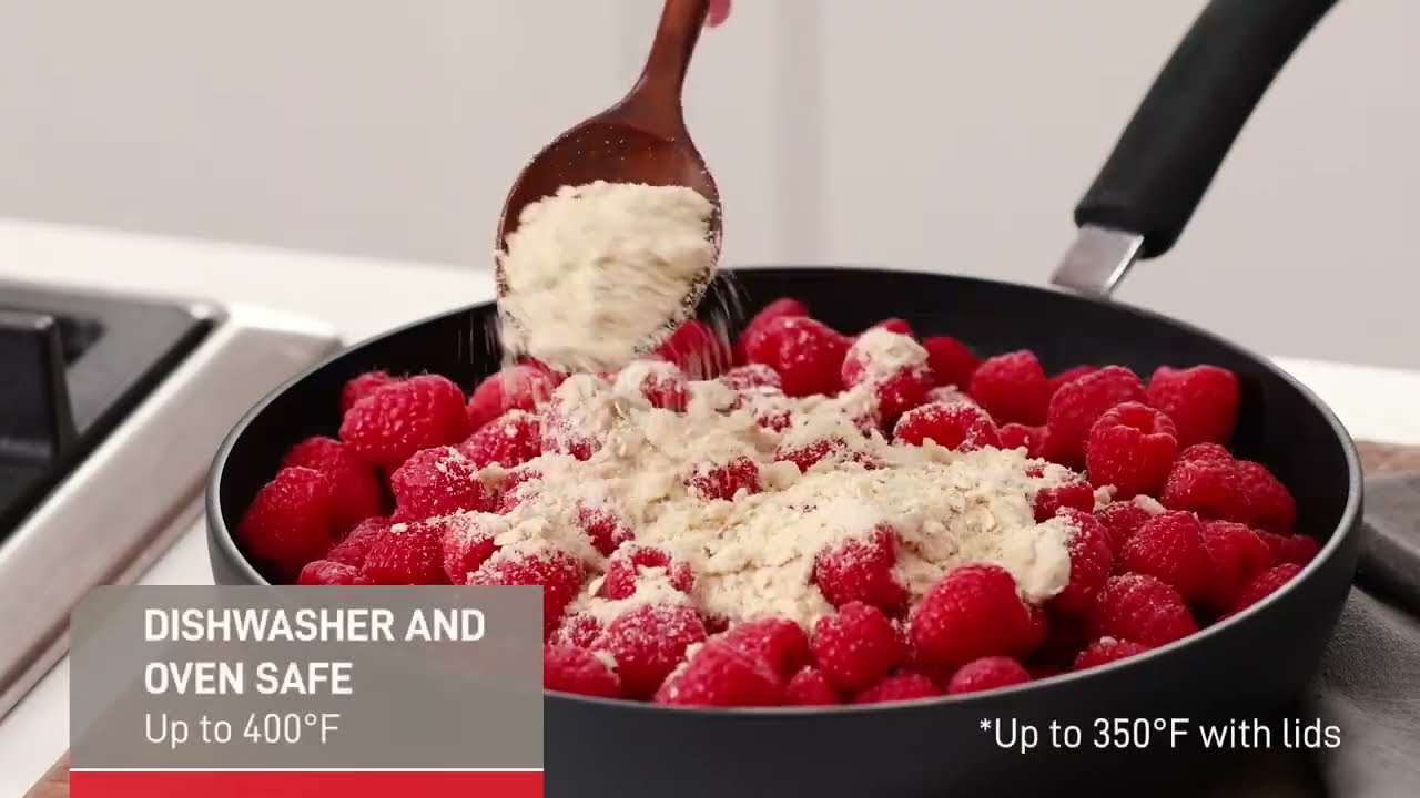 T-fal Ultimate Hard Anodized Nonstick Cookware Set 17 Piece Oven Broiler Safe 400F,