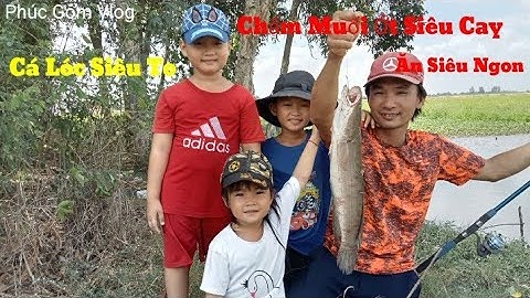 Phúc Gòm Vlog - Cá lóc nướng rơm chấm với muối ớt siêu cay