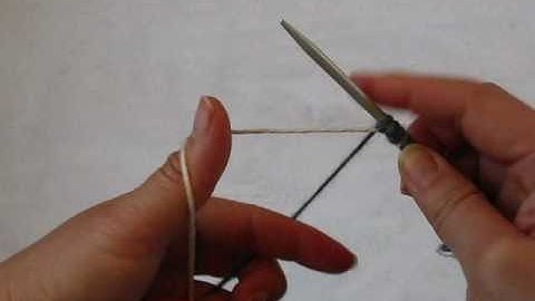 The "invisible" provisional cast on (moebius cast-on pt 1)