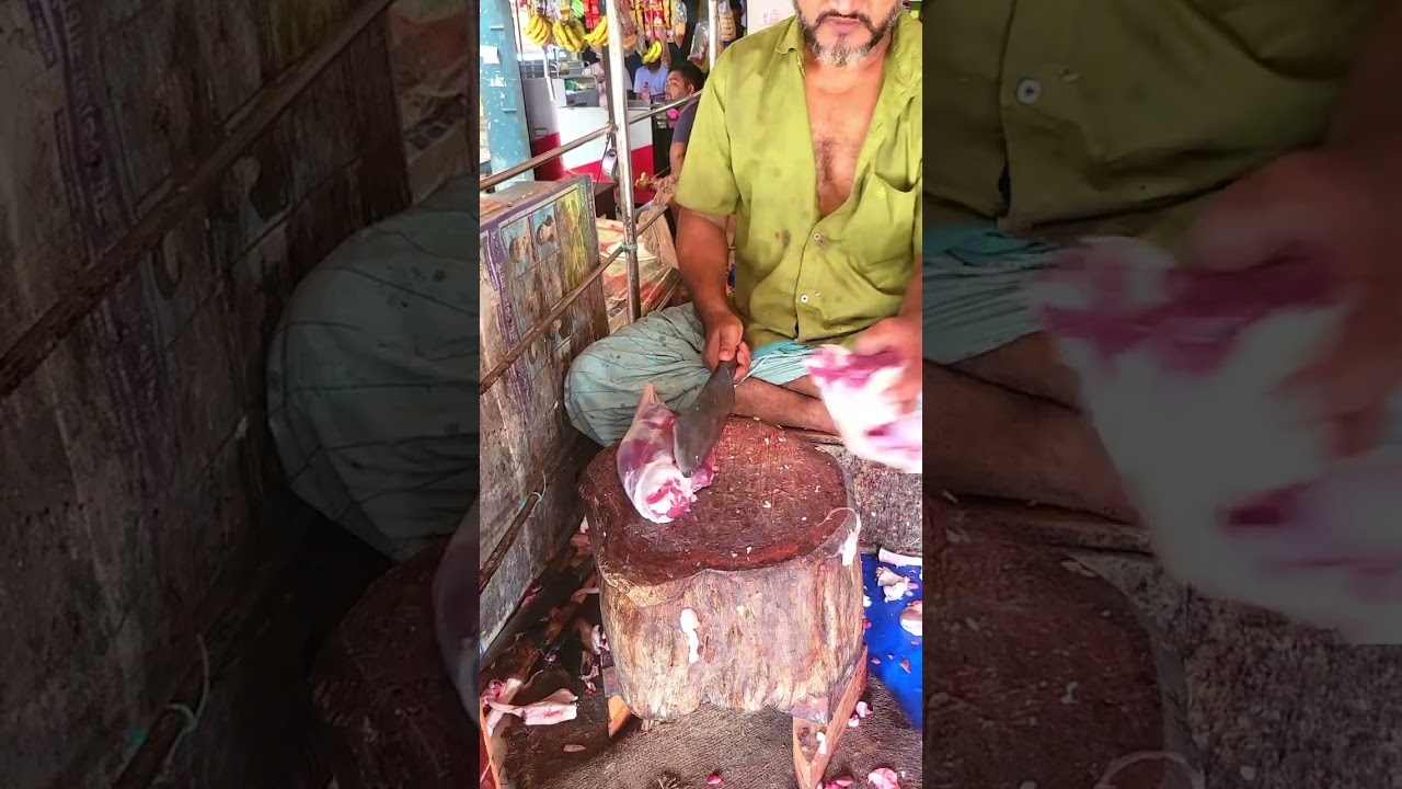 Top-flight delicious goat meat 🍖 cutting video 