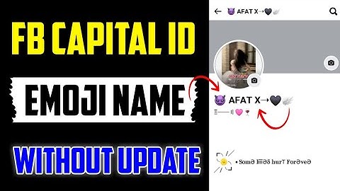 FACEBOOK EMOJI BLACK TICK SINGLE CAPITAL ❤️ || NAME CHANGE 2025 | WORKING ONE NAME TRICK 🔥🌸