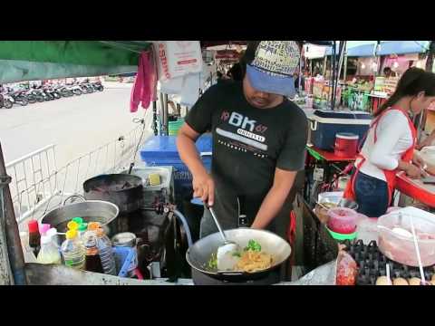 Thai Stir Fry Pork - Fried Rice with Pork - Thai Street Food