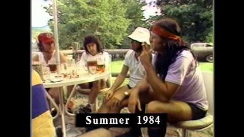 Deep Purple having some fun in the Summer of 1984 whilst recording Perfect Strangers