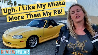 Exotic Car Queen Petrolgirl reviews a...Miata?! | NB Mazda Miata SE