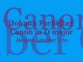 Johann Pachelbel: Canon in D major (Jacques Loussier)