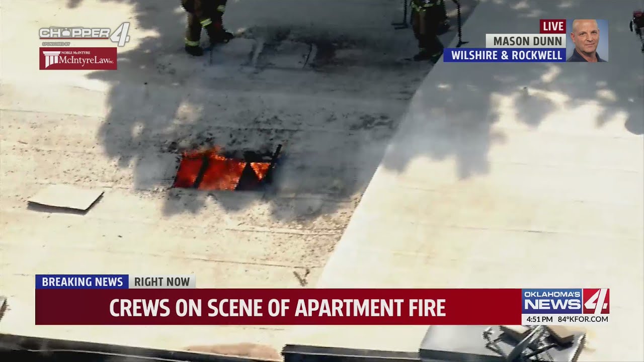 Crews on scene of OKC apartment fire - YouTube