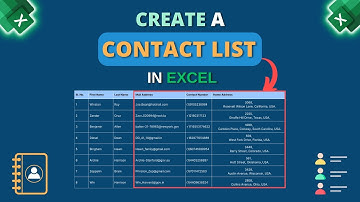 How to Create a Contact List in Excel