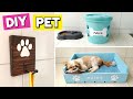 Como Fazer CAMA de CACHORRO - PORTA COLEIRA - POTE DE RAÇÃO - DIY PET - IDEIAS PARA CACHORROS