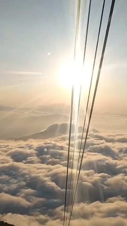 長野県竜王ロープウェイからの景色☁雲の上に出る瞬間雲海空テラス YouTube