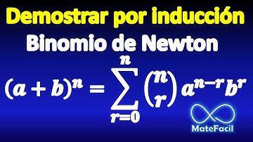 13. Binomio de Newton - Demostración por inducción, forma 2 (Usando sumatoria)