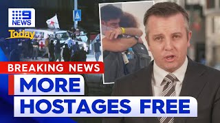 Hamas releases hostages after delays | Israel-Hamas war | 9 News Australia