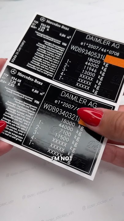 Основной стикер на MERCEDES 🚘 Качество 🔝 изготовление 1 день ⏳гарантия ...
