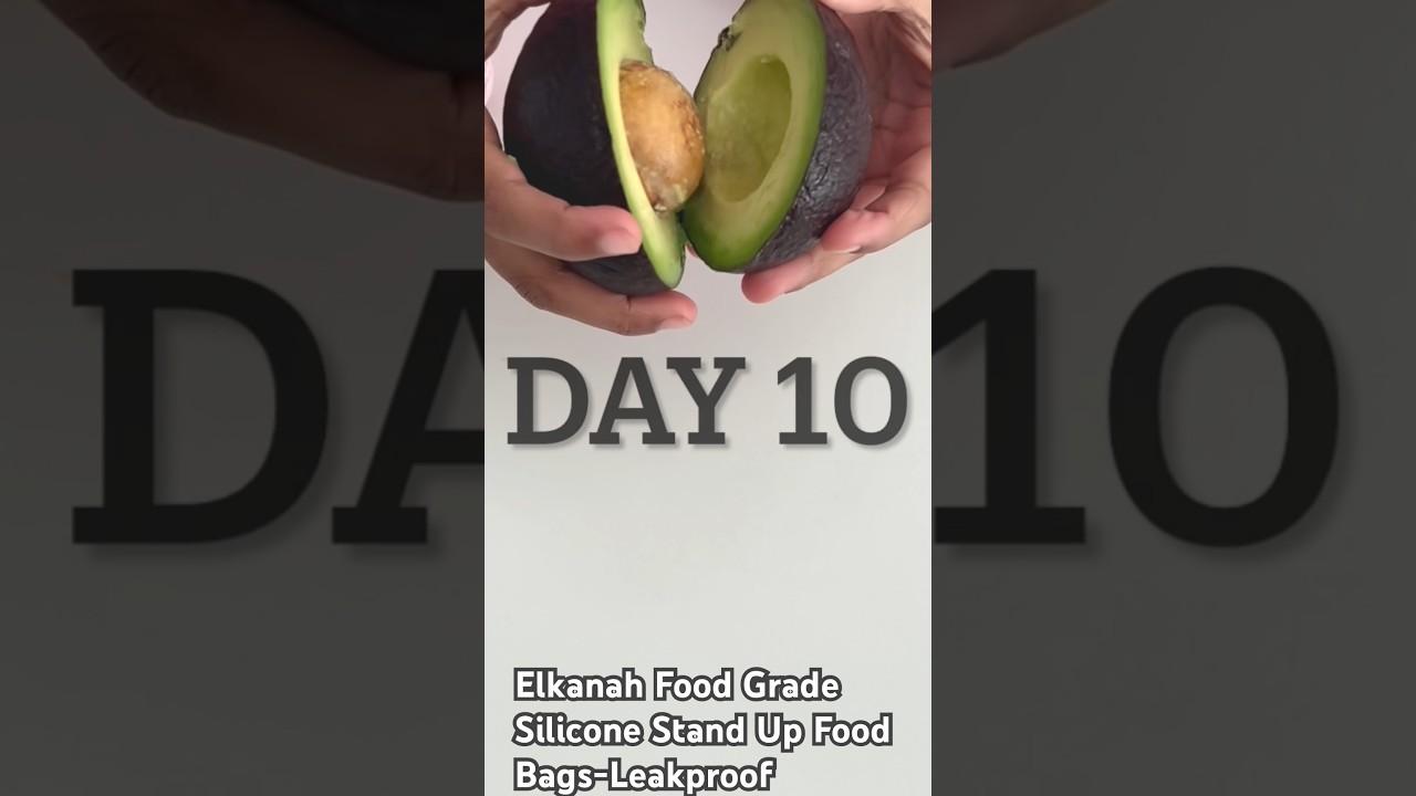 How do you keep your avocado fresh longer? Elkanah Food Grade Silicone Food Bags- Leakproof