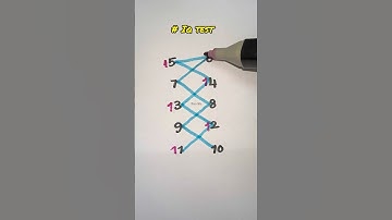 🫣Draw a checkered path with numbers 1-20 #shorts #math #number #iq #viral #colors #line #quiz #fun