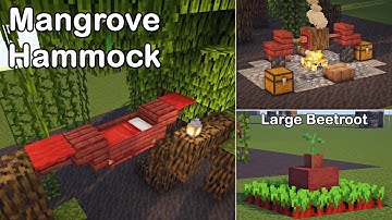 ✔️ Minecraft 1.19 : 8 Amazing Mangrove Outdoor Build Hacks and Ideas !
