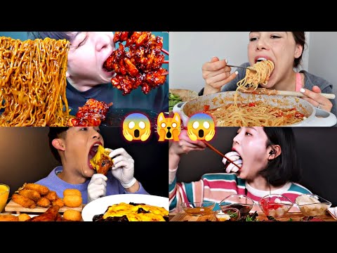 THE MOST INTENSE BIG BITES MUKBANG I'VE EVER SEEN!🙀😱🤯