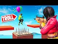 SHOOT The BALLOONS To TROLL THE DEATHRUNNER! (Fortnite Troll Deathrun)