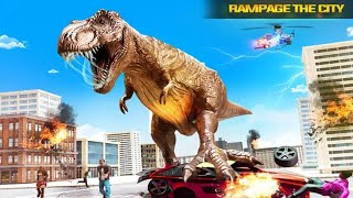 Angry Dino Attack city Rampage Wild animal game screenshot 4