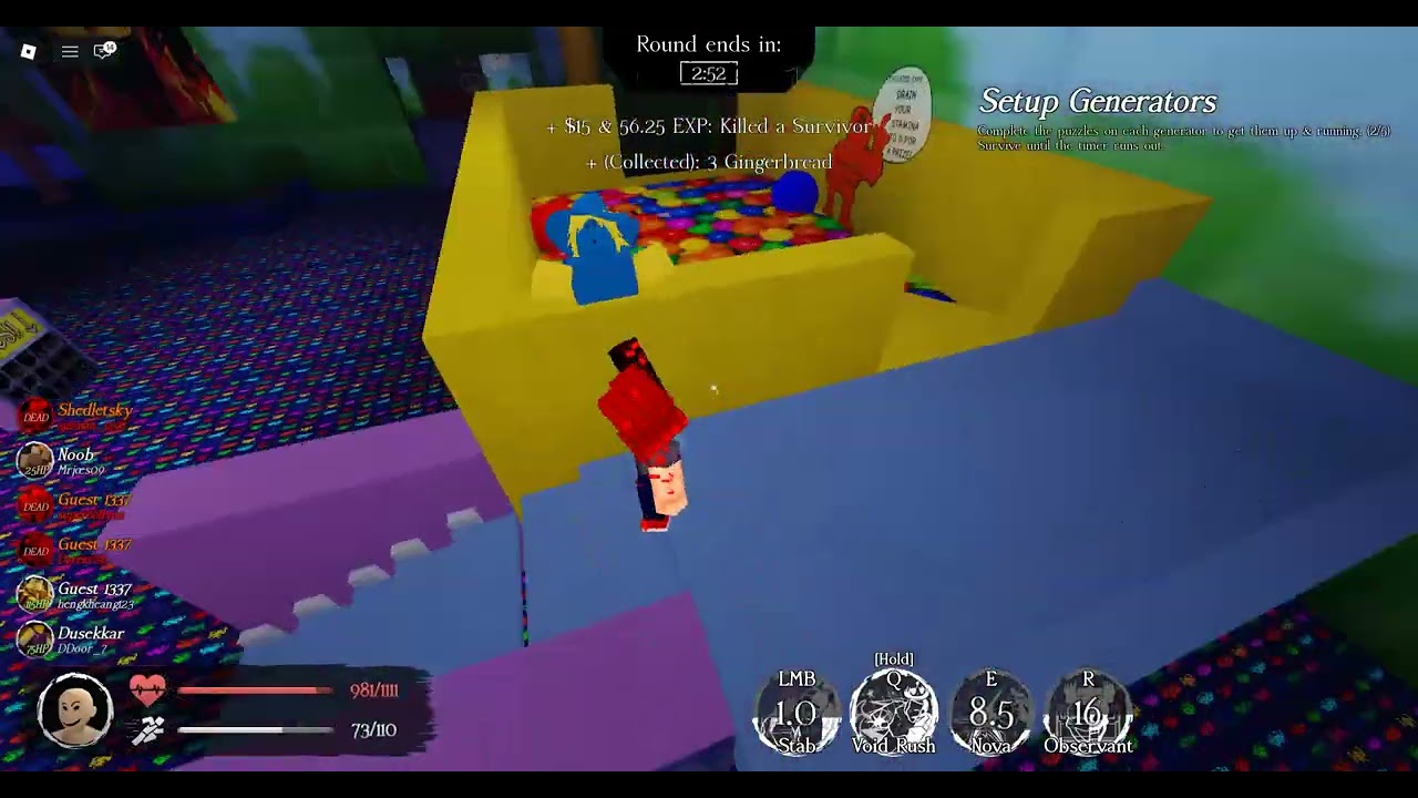 Playing as admin noli in Roblox forsaken