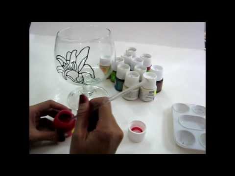 Video: Cách Vẽ Bình Hoa Bằng Sơn Thủy Tinh Màu
