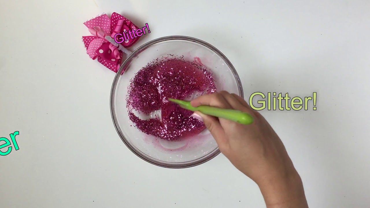 Pink Glitter Slime (with Video) ⋆ Sugar, Spice and Glitter