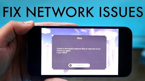 How To FIX Genshin Impact Network Connection Issues
