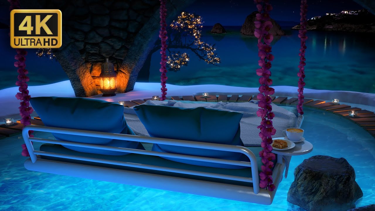 Calilo - Relax over a swimming pool on a swing bed