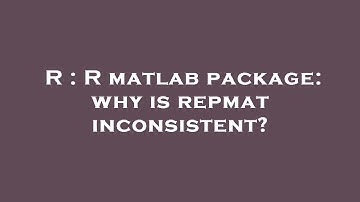 R : R matlab package: why is repmat inconsistent?