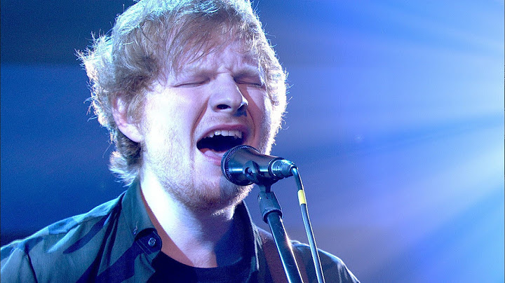 Thinking Out Loud TV show performance - TV Show performance video thumbnail