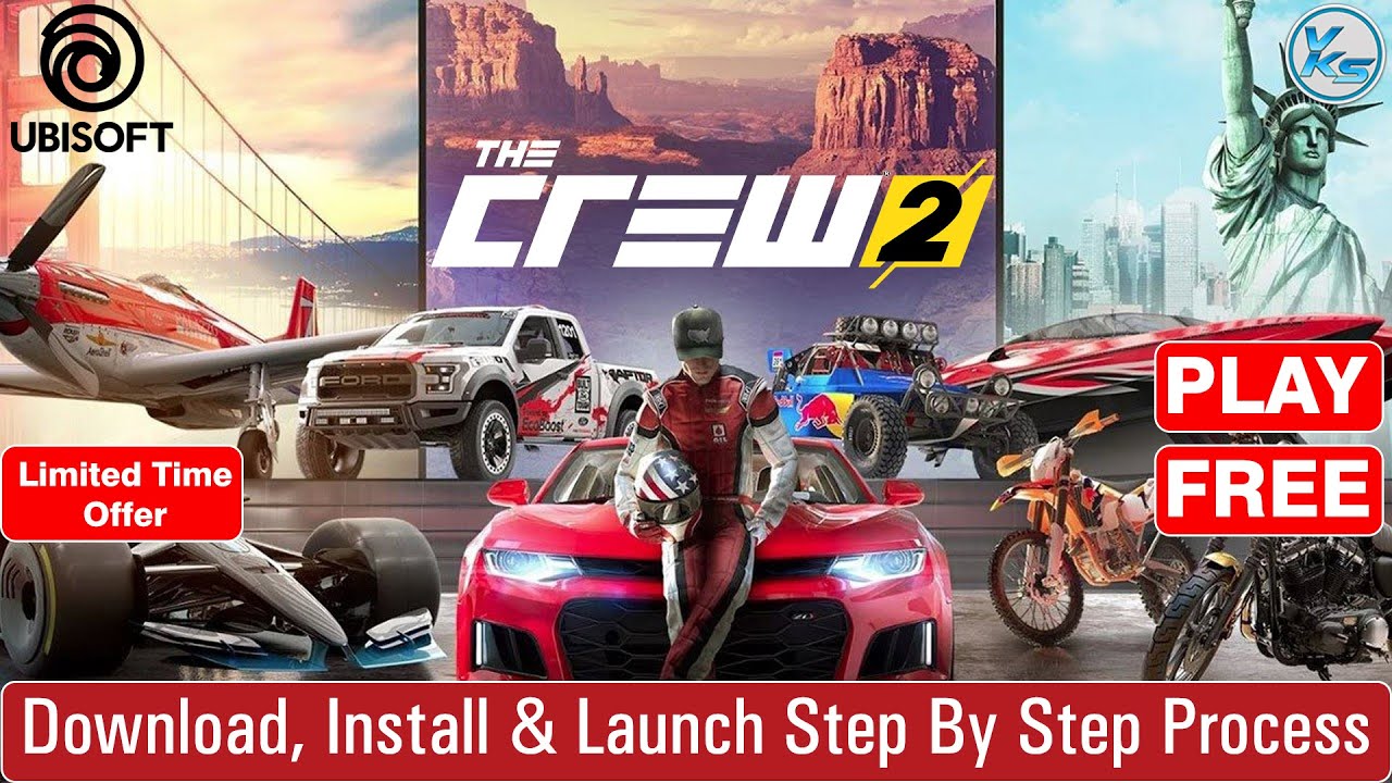 🔥 THE CREW 2 Download (55.77 GB) Install And Launch Step By Step Process 