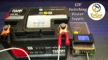 How to make 12V Battery Charger at Home from Switching power supply | Led trafosu ile akü şarj etmek