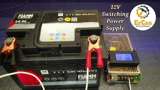 How to make 12V Battery Charger at Home from Switching power supply | Led trafosu ile akü şarj etmek