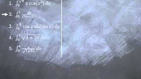 M13-6: Substitution for Definite integrals (I)