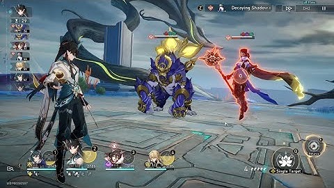 Dan Feng, 0 Cycle Clear, MoC 10, Team 1 (Living and Flaming Catastrophes) | Honkai: Star Rail