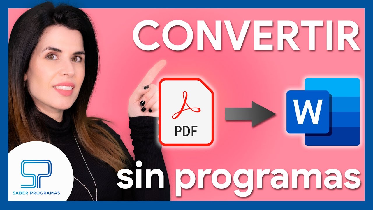 Word | Convertir PDF a WORD gratis, sin programas ni webs ...